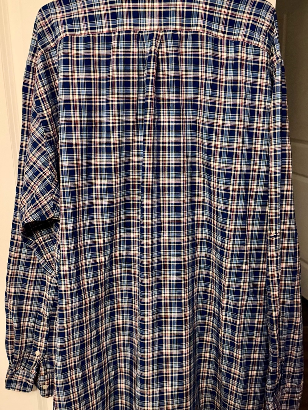 Ralph Lauren Blue and White Plaid Button-Down Shirt Men’s 2XLT - Picture 6 of 6